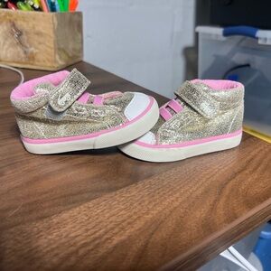 See Kai Run Belmont II Sneakers Size 4 Gold Shine Pink Toddler Girls Shoes